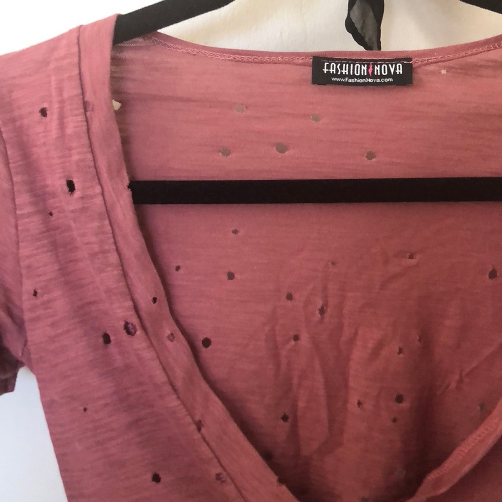 Fashion Nova Distressed Bodysuit